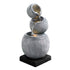 Gardeon Solar Fountain Water Feature Bird Bath Garden LED Light 80CM Grey-Home & Garden > Fountains-PEROZ Accessories