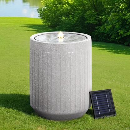 Gardeon Solar Fountain Water Feature Outdoor Fountain LED Lights Beige-Home &amp; Garden &gt; Fountains &gt; Fountain &amp; Ponds Accessories-PEROZ Accessories