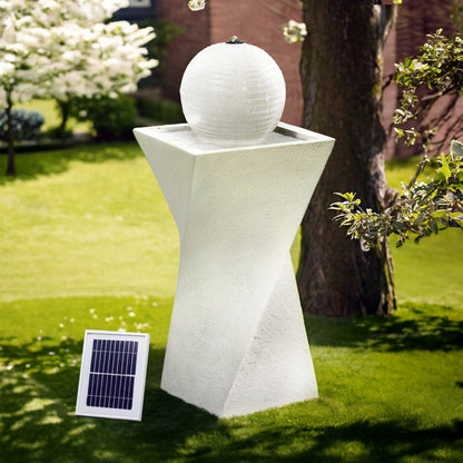 Gardeon Solar Fountain Water Feature Bird Bath Outdoor Garden LED Lights Ball 85CM-Home &amp; Garden &gt; Fountains &gt; Fountain &amp; Ponds Accessories-PEROZ Accessories