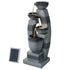 Gardeon Solar Fountain Water Feature Outdoor Fountain Indoor 3-Tier Bowl Cascading Grey-Home & Garden > Fountains > Fountain & Ponds Accessories-PEROZ Accessories