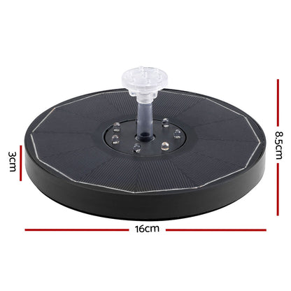 Gardeon Floating Solar Pond Water Fountain Pump Outdoor Fountains LED Light-Home &amp; Garden &gt; Fountains &gt; Fountains &amp; Ponds-PEROZ Accessories