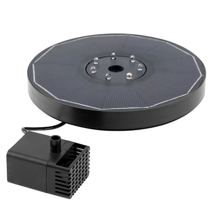 Gardeon Floating Solar Pond Water Fountain Pump Outdoor Fountains LED Light-Home &amp; Garden &gt; Fountains &gt; Fountains &amp; Ponds-PEROZ Accessories