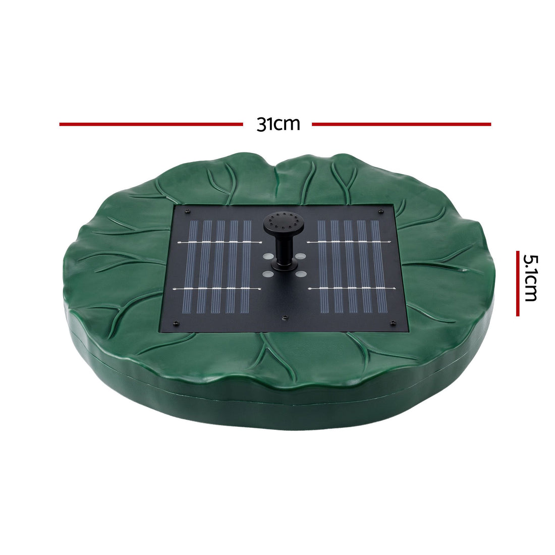 Gardeon Solar Fountain Pumps Bird Bath Floating Lotus Desig Water Feature 31cm-Home &amp; Garden > Fountains > Fountains &amp; Ponds-PEROZ Accessories