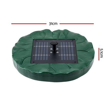 Gardeon Solar Fountain Pumps Bird Bath Floating Lotus Desig Water Feature 31cm