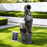 Gardeon Solar Fountain Water Feature Cascading Fountain 3-Tier Pot LED Lights 80CM Grey-Home & Garden > Fountains > Fountains & Ponds-PEROZ Accessories