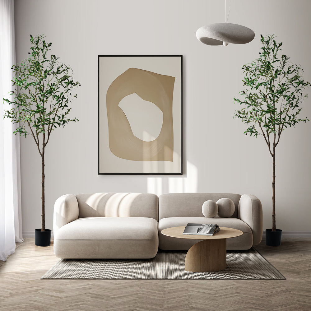 Livsip 2x Artificial Olive Tree Tall Faux Potted Plants 210cm-Faux Plant-PEROZ Accessories