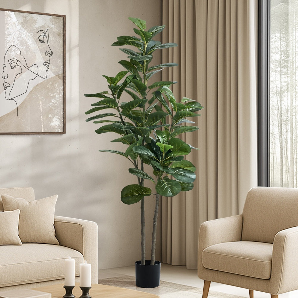 Livsip 150cm Artificial Fiddle Leaf Fig Tree Lifelike Faux Plants-Faux Plant-PEROZ Accessories