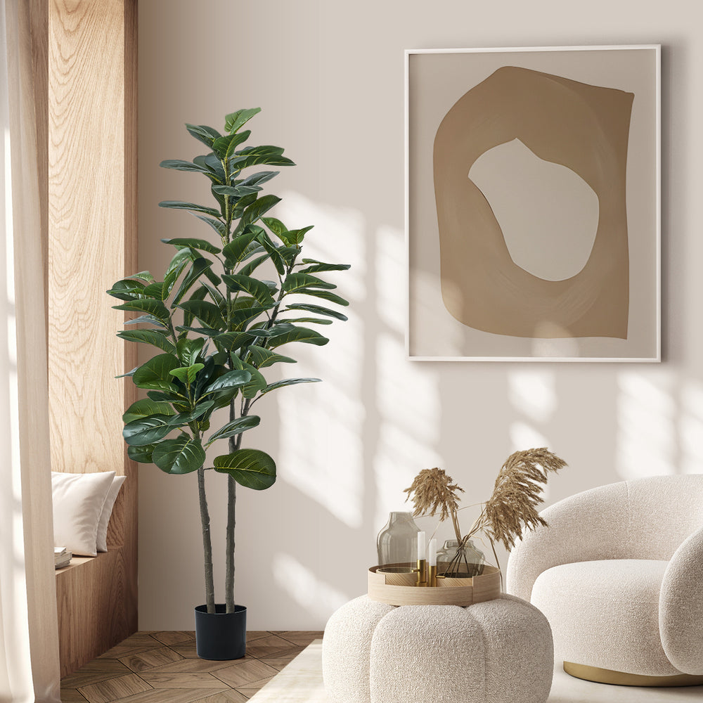 Livsip 150cm Artificial Fiddle Leaf Fig Tree Lifelike Faux Plants-Faux Plant-PEROZ Accessories