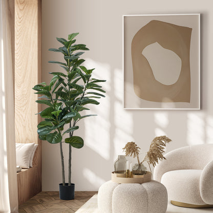 Livsip 150cm Artificial Fiddle Leaf Fig Tree Lifelike Faux Plants-Faux Plant-PEROZ Accessories