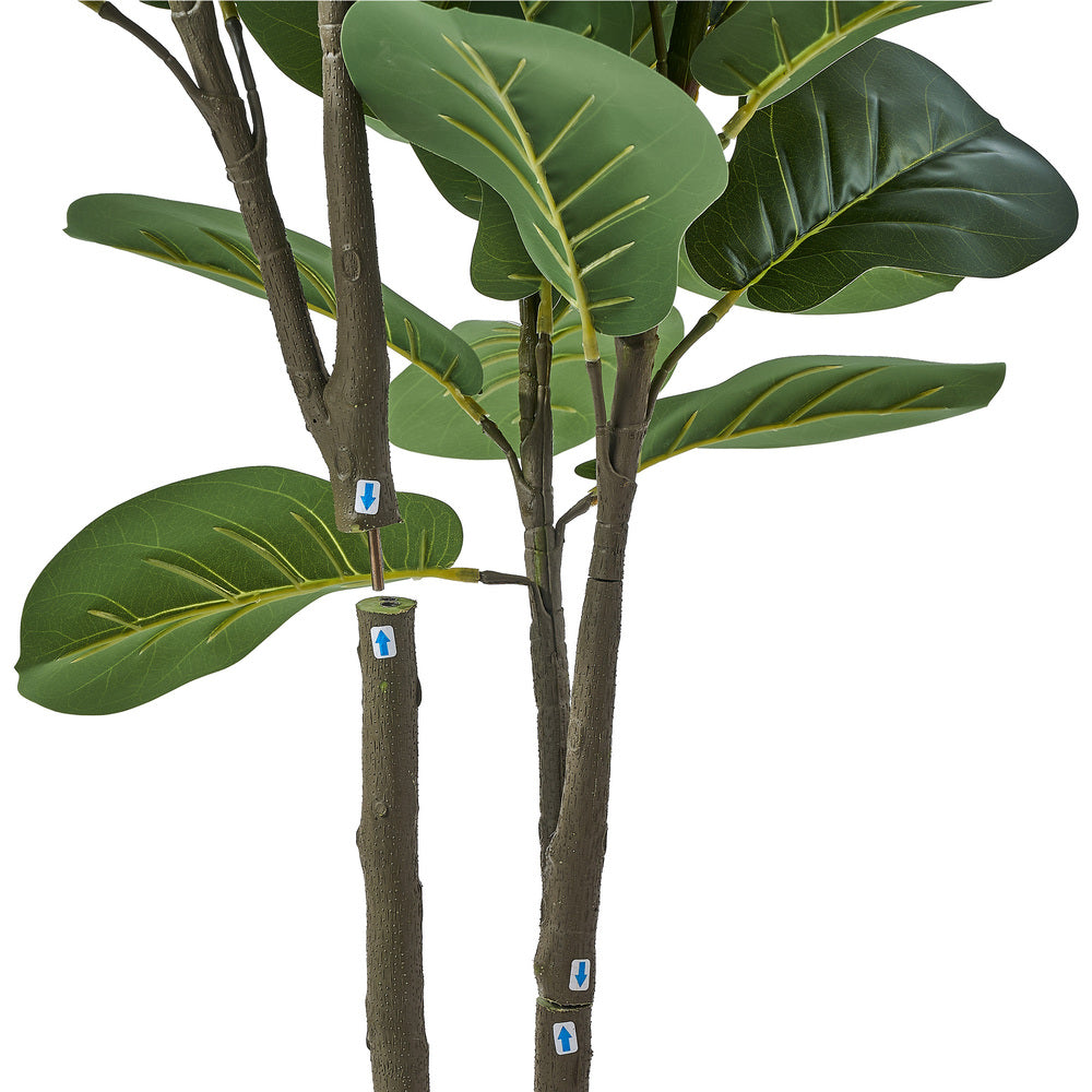 Livsip 2x Artificial Fiddle Leaf Fig Tree Lifelike Faux Plants 150cm-Faux Plant-PEROZ Accessories