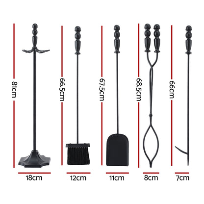 Grillz Fire Pit Tool Set 5 PCS-Home &amp; Garden &gt; Firepits-PEROZ Accessories