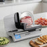 Devanti Meat Slicer Bread Vegetable, 200W Power 0-15mm Adjustable Easy Clean Stable Stainless Steel Blade Food Slicer for Kitchen Commercial, Silver-Appliances > Kitchen Appliances > Kitchen Appliance Accessories-PEROZ Accessories