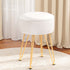 Artiss Ottoman Storage Foot Stool Vanity Velvet Round White-Furniture > Living Room > Ottomans & Footstools-PEROZ Accessories