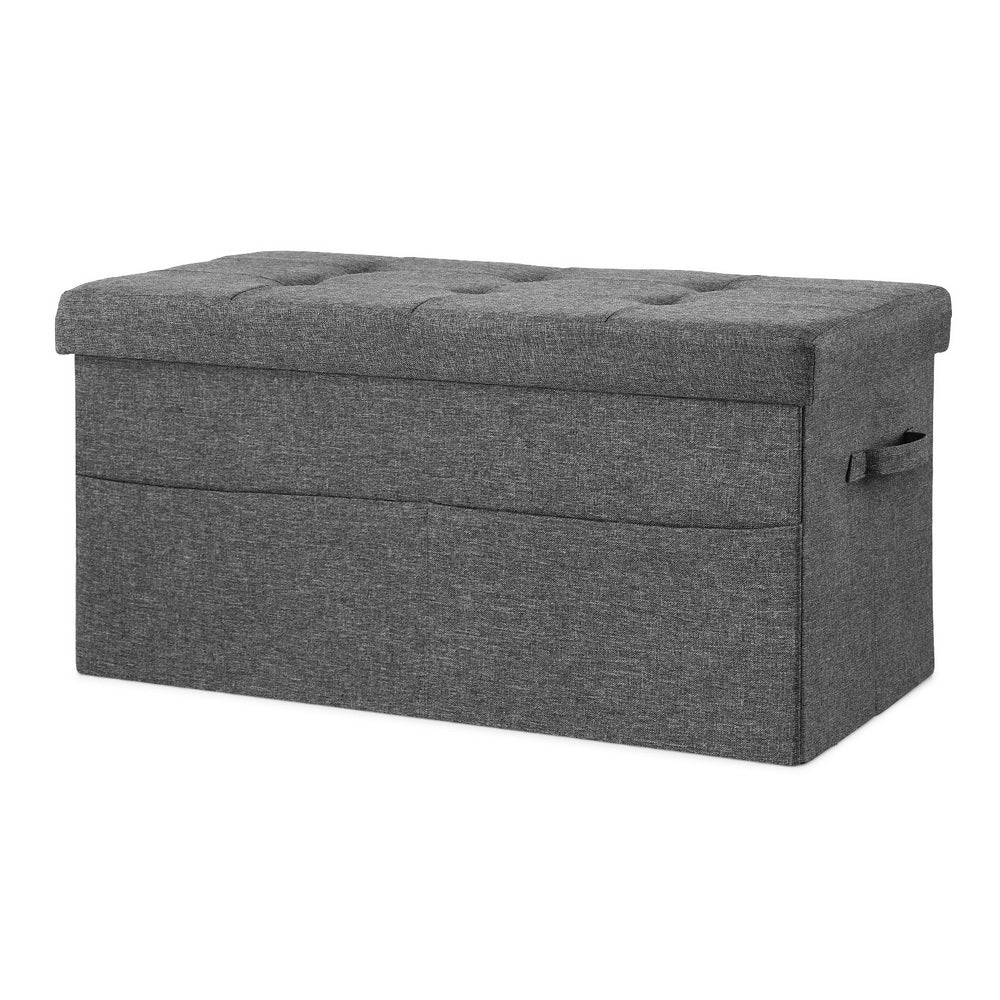 Artiss Storage Ottoman Foot Stool Rest Foldable-Furniture > Living Room > Ottomans &amp; Footstools-PEROZ Accessories