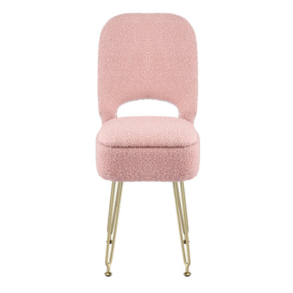 Artiss Storage Ottoman Vanity Stool Foot Stool Folding Back Pink-Furniture > Living Room > Ottomans &amp; Footstools-PEROZ Accessories