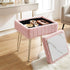 Artiss Storage Ottoman Vanity Foot Stool Pink-Furniture > Living Room > Ottomans & Footstools-PEROZ Accessories
