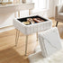 Artiss Storage Ottoman Vanity Foot Stool White-Furniture > Living Room > Ottomans & Footstools-PEROZ Accessories