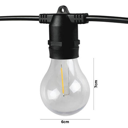 Mazam 68M Festoon String Lights LED Christmas Waterproof Wedding Party Outdoor-Festoon Lights-PEROZ Accessories