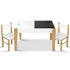 Keezi Kids Table Chair Set Children Storage Study Desk Toy Play Game Chalkboard-Baby & Kids > Baby & Kid&
