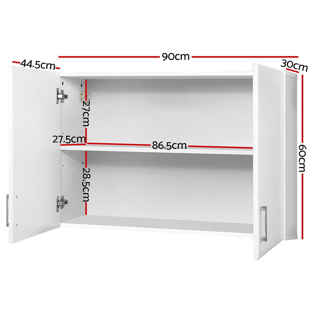 Artiss Bathroom Storage Cabinets 900mm Wall Mounted Medicine Cabinet Cupboard-Furniture > Bathroom > Bathroom Cabinets, Cupboards &amp; Storage-PEROZ Accessories