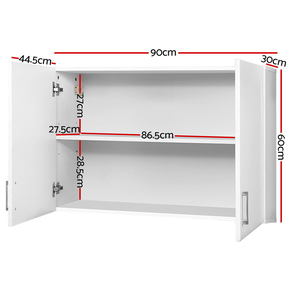 Cefito Bathroom Storage Cabinets 900mm Wall Mounted Medicine Cabinet Cupboard-Furniture &gt; Bathroom &gt; Bathroom Cabinets, Cupboards &amp; Storage-PEROZ Accessories