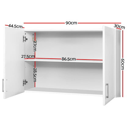Cefito Bathroom Storage Cabinets 900mm Wall Mounted Medicine Cabinet Cupboard-Furniture &gt; Bathroom &gt; Bathroom Cabinets, Cupboards &amp; Storage-PEROZ Accessories