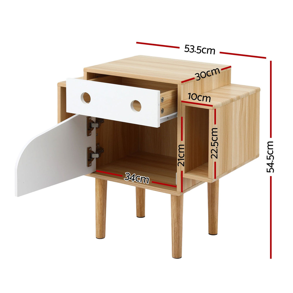 Artiss Bedside Table with Drawer Robot Design for Kids&