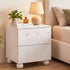 Artiss Bedside Table Nightstand 2 Drawers Storage Side Cabinet Beige-Furniture > Bedroom > Bedside Tables-PEROZ Accessories