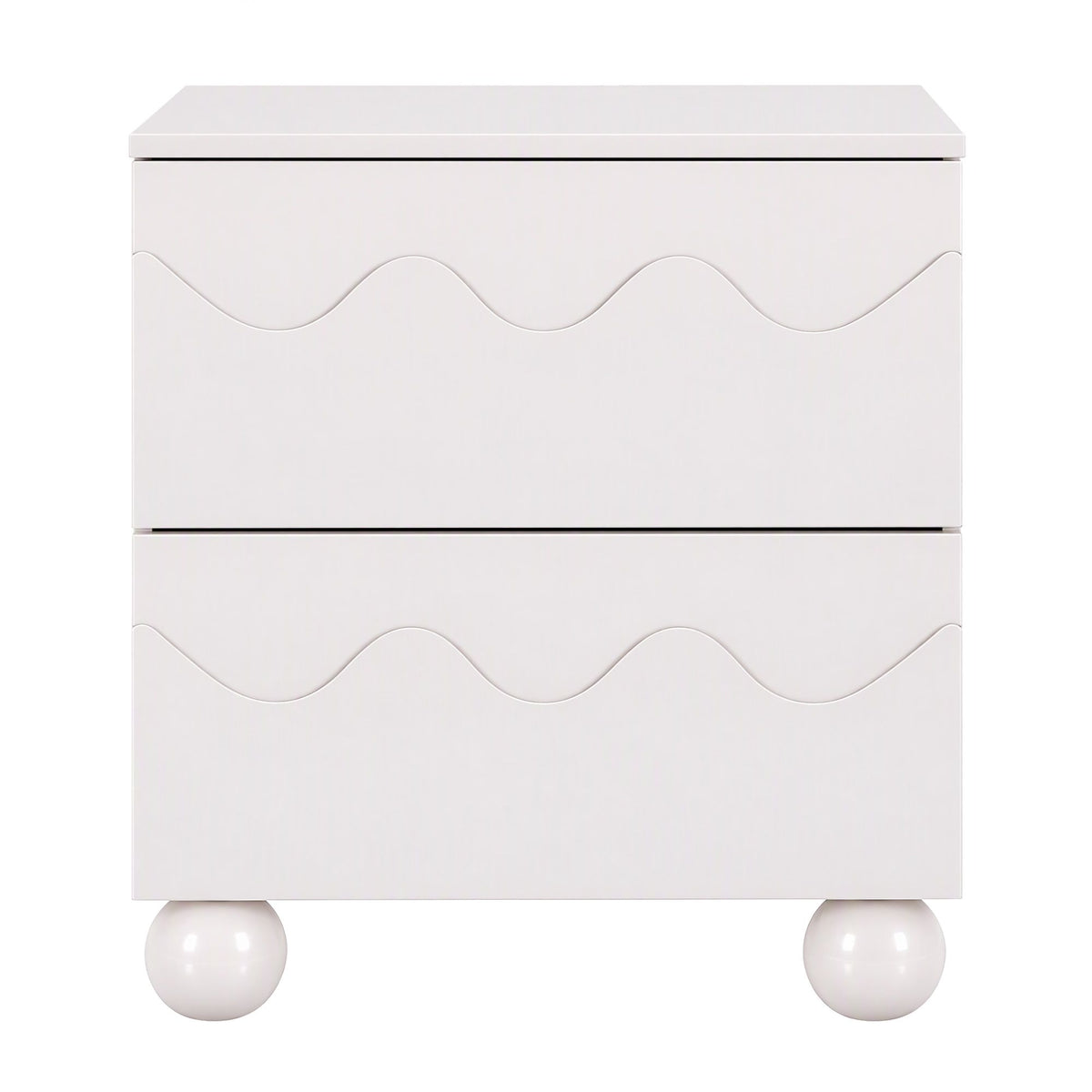Artiss Bedside Table Nightstand 2 Drawers Storage Side Cabinet Beige-Furniture > Bedroom > Bedside Tables-PEROZ Accessories