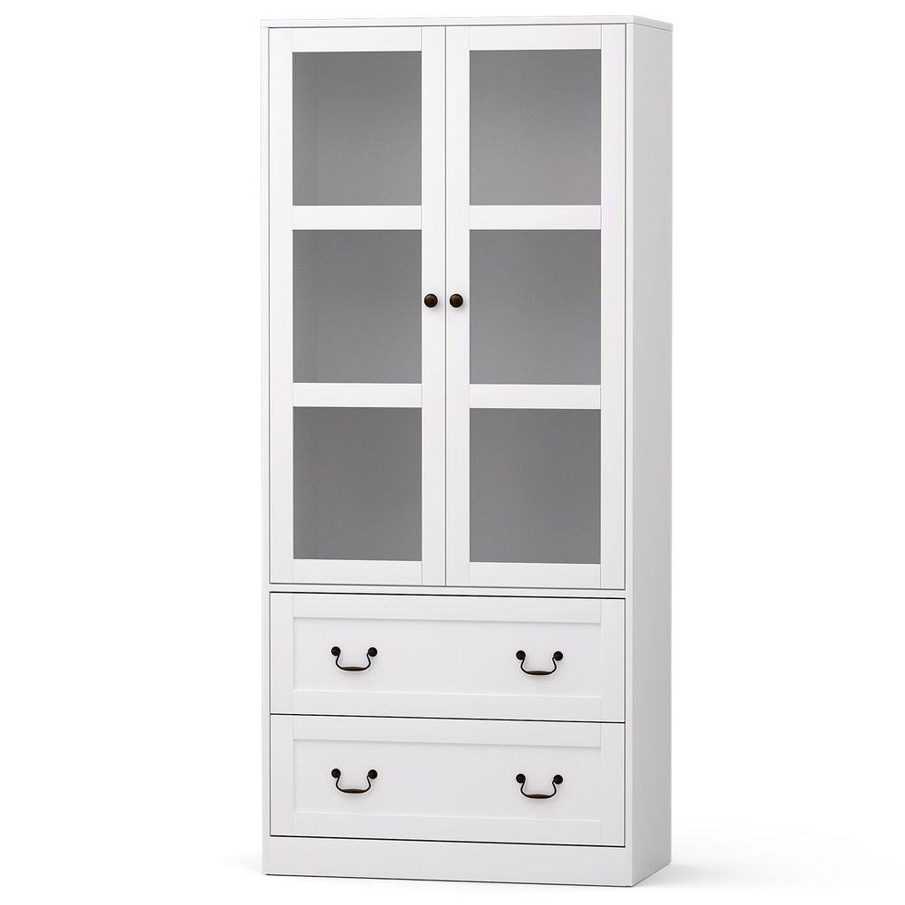 Artiss Buffet Sideboard 180cm Hutch Storage Cabinet Kitchen Drawer Door White-Furniture > Dining > Buffets &amp; Sideboards-PEROZ Accessories