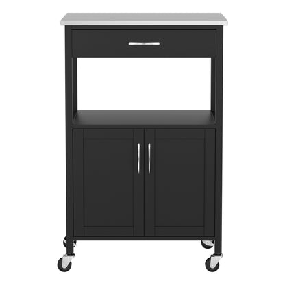 Artiss Kitchen Island Trolley Rolling Serving Cart Storage Drawer Cupboard 60cm-Furniture &gt; Dining &gt; Kitchen &amp; Dining Trolleys-PEROZ Accessories