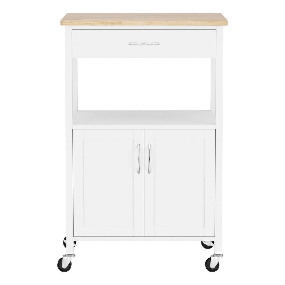 Artiss Kitchen Island Trolley Rolling Serving Cart Storage Drawer Cupboard 60cm-Furniture &gt; Dining &gt; Kitchen &amp; Dining Trolleys-PEROZ Accessories