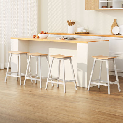 Artiss 4x Bar Stools Wooden Chairs Oak-Furniture &gt; Bar Stools &amp; Chairs &gt; Massage Chairs-PEROZ Accessories