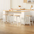 Artiss 4x Bar Stools Wooden Chairs Oak-Furniture > Bar Stools & Chairs > Massage Chairs-PEROZ Accessories