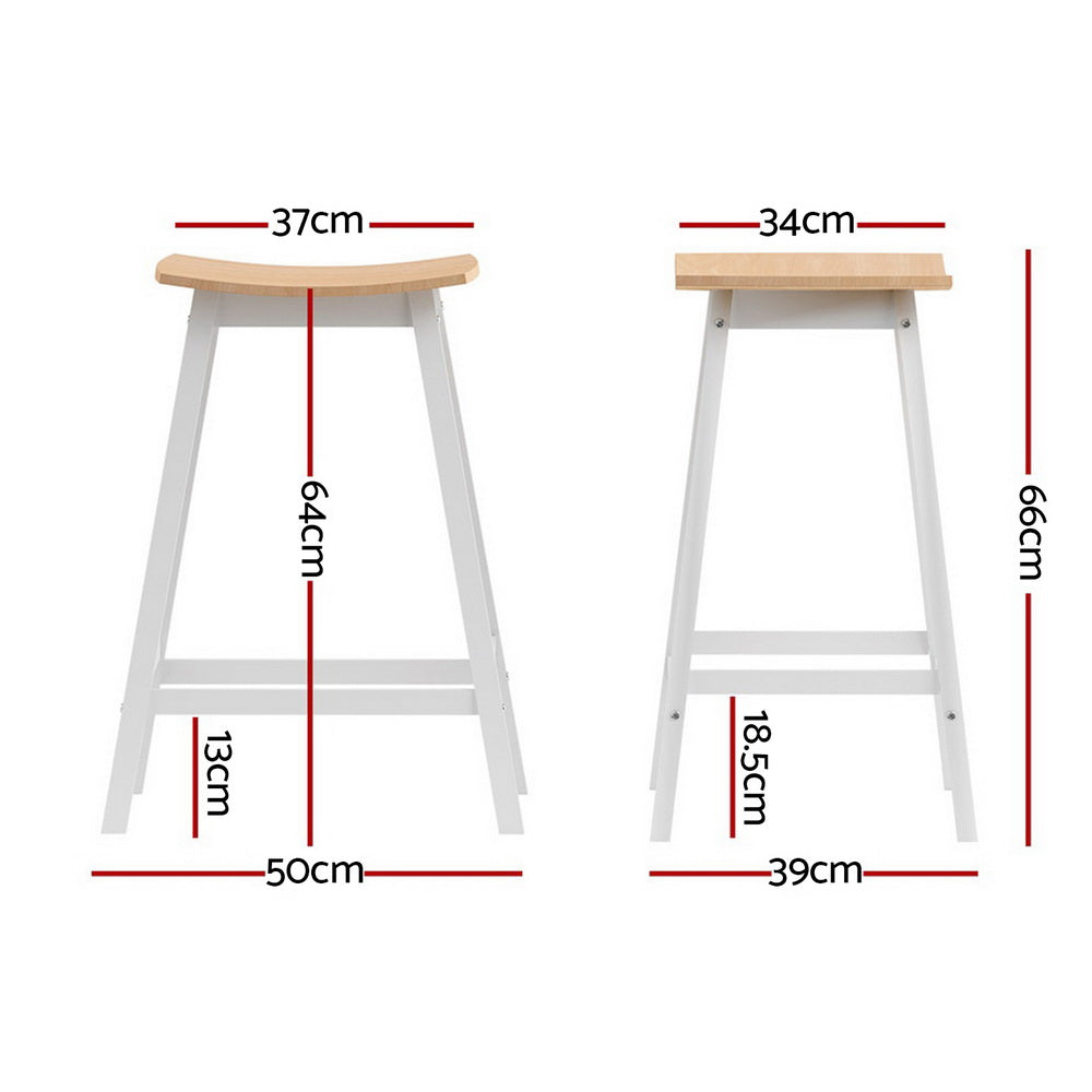 Artiss 4x Bar Stools Wooden Chairs Oak-Furniture &gt; Bar Stools &amp; Chairs &gt; Massage Chairs-PEROZ Accessories