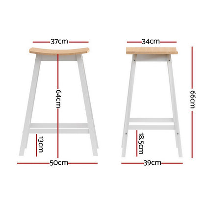 Artiss 4x Bar Stools Wooden Chairs Oak-Furniture &gt; Bar Stools &amp; Chairs &gt; Massage Chairs-PEROZ Accessories