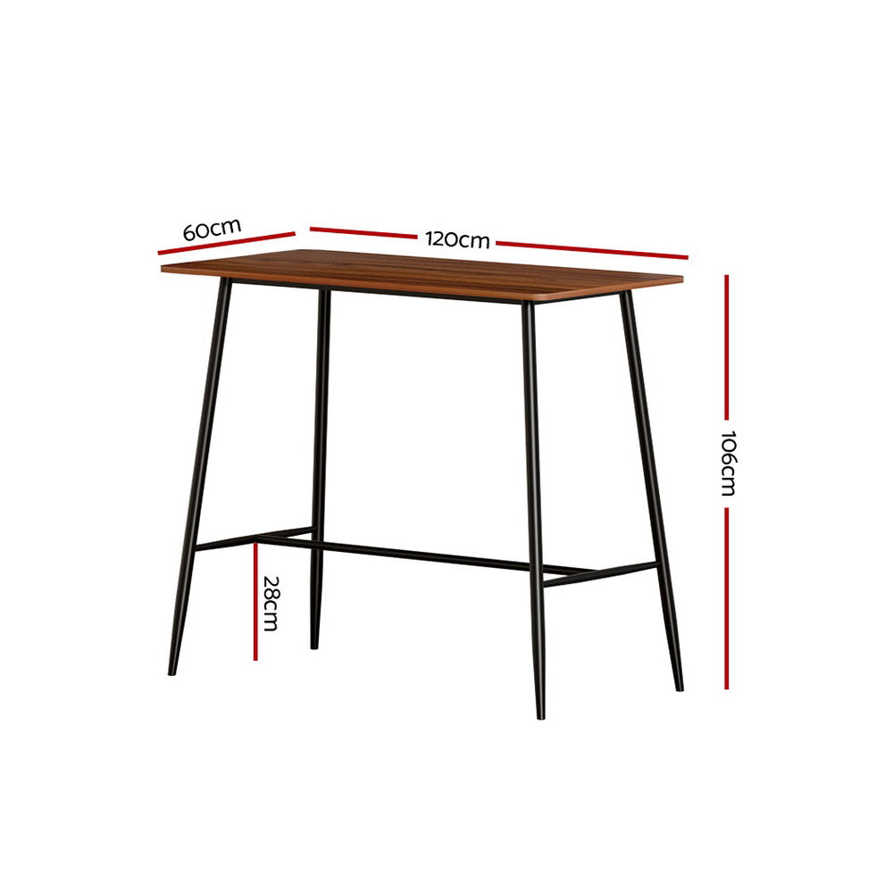 Artiss Halle Bar Table 120CM Rectangular-Bar Tables-PEROZ Accessories