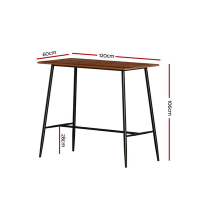 Artiss Halle Bar Table 120CM Rectangular-Bar Tables-PEROZ Accessories