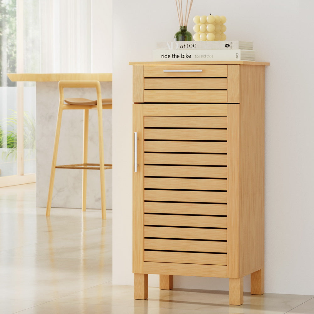 Artiss Bathroom Cabinet Storage 90cm wooden JILL-Furniture &gt; Bathroom-PEROZ Accessories