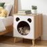 Artiss Cat Nest Bedside Table Solid Wood-Furniture > Bedroom > Bedside Tables-PEROZ Accessories