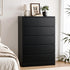 Artiss 6 Chest of Drawers Tallboy PEPE Black-Furniture > Bedroom > Dressers-PEROZ Accessories