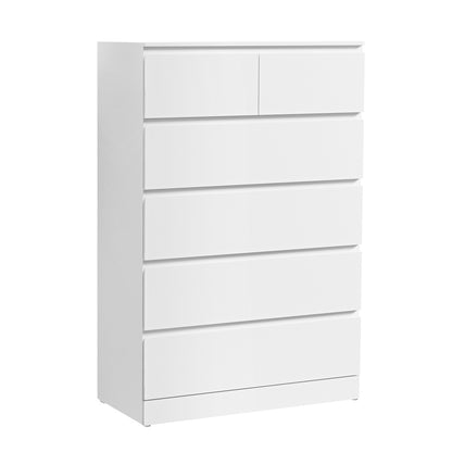 Artiss 6 Chest of Drawers - PEPE White-Furniture &gt; Bedroom-PEROZ Accessories