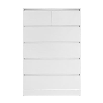 Artiss 6 Chest of Drawers - PEPE White-Furniture &gt; Bedroom-PEROZ Accessories