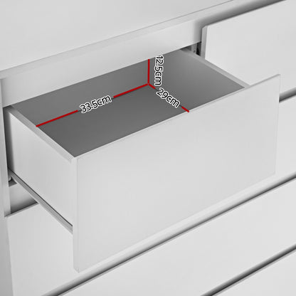 Artiss 6 Chest of Drawers - PEPE White-Furniture &gt; Bedroom-PEROZ Accessories
