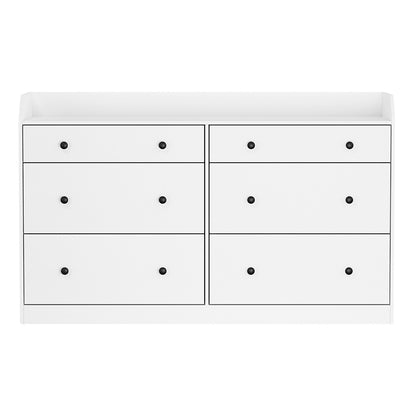 Artiss 6 Chest of Drawers - PETE White-Furniture &gt; Bedroom-PEROZ Accessories