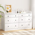 Artiss 6 Chest of Drawers - PETE White-Furniture > Bedroom-PEROZ Accessories