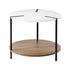 Artiss Coffee Table Side Table Round White Cedric-Furniture > Living Room-PEROZ Accessories