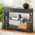 Artiss Console Table 3-tier USB Outlets-Furniture > Living Room > Side Tables-PEROZ Accessories