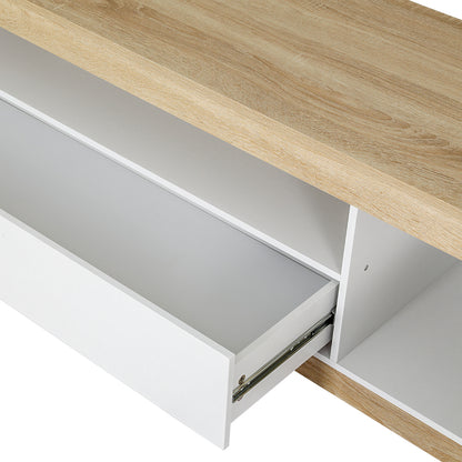 Artiss TV Cabinet Entertainment Unit Stand 180CM White Wood-Furniture &gt; Living Room-PEROZ Accessories