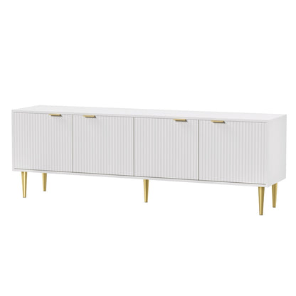 Artiss TV Cabinet Entertainment Unit Stand Storage 180CM White-Furniture &gt; Living Room-PEROZ Accessories